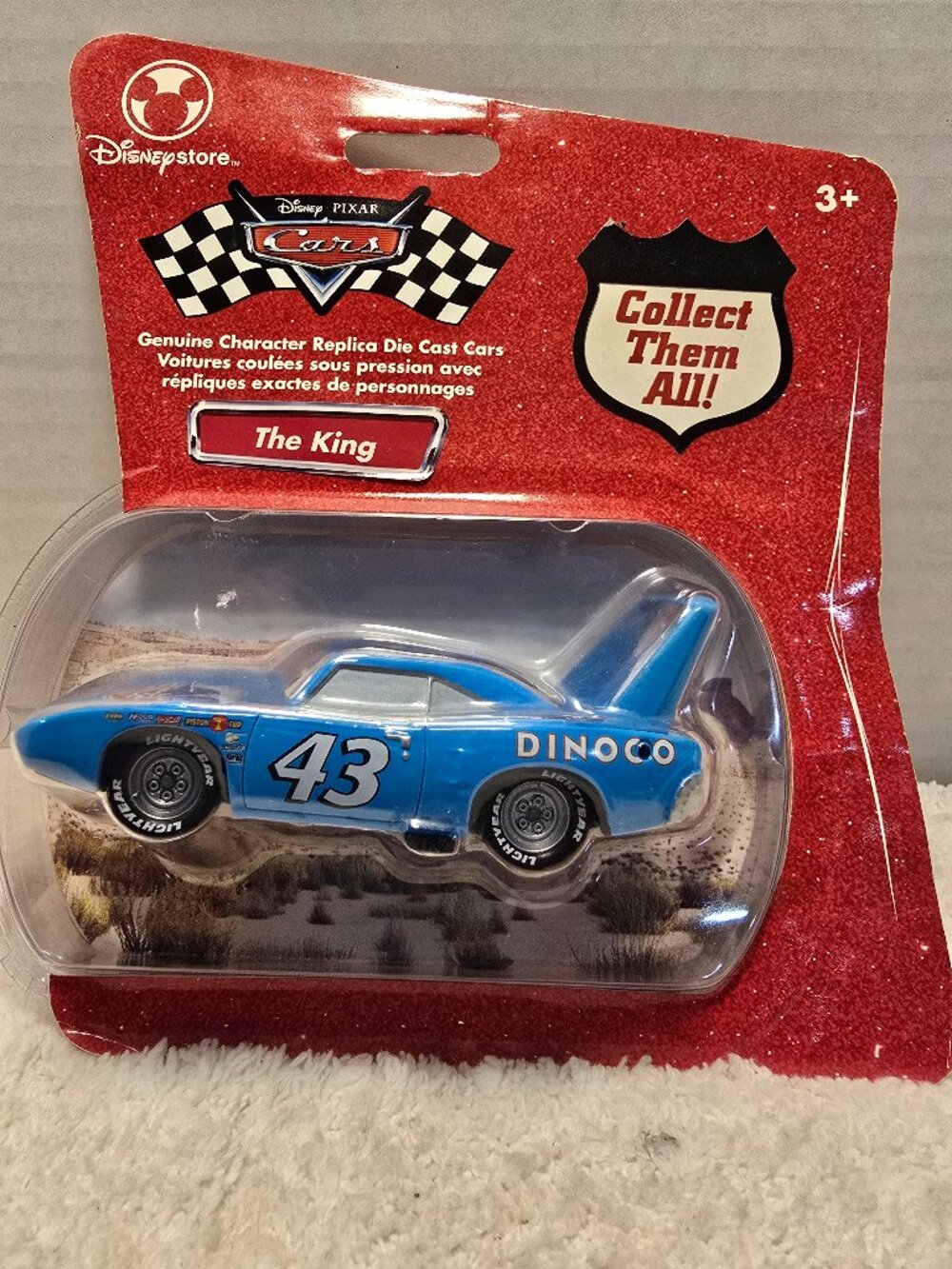 Pixar CARS Disney Store Genuine Character Replica Die Cast THE KING - 2006 RARE
